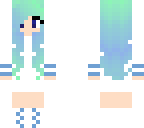 blue high school girl