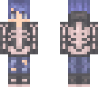 blue skeleton boy