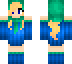 cute blue girl elf in hood