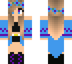 girl purp blue