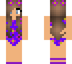 one piece flower swim suit