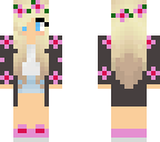 pink flower girl