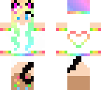 rainbow cat girl