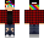 rainbow hair boy