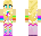 rainbow music girl