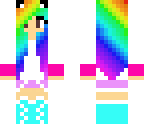 rainbow panda girl
