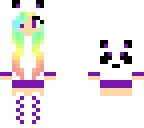 rainbow panda girl