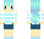 random blue girl
