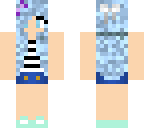 summer blue girl