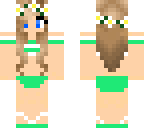 swim suit with flower crown