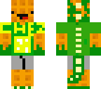 waffle guy turning into dinosaur