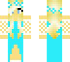 white and blue dress