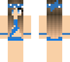 blue tumblr girl in swimsuit