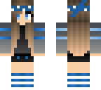 cute blue stocking girl