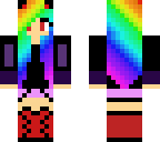 dark and evil rainbow girl
