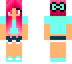 girl with pink hair