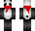 panda red scarf