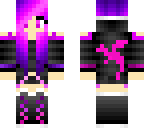 pink and purple dragon girl