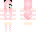 pink cat girl with headphones