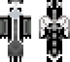 black and white dragon