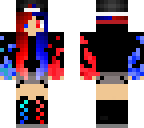 blue and red