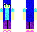 blue haired beauty