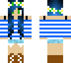 blue haired girl