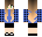 blue striped girl