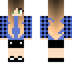 blue striped girl