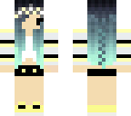cute chibi in yellow and aqua