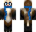 ferret with blue scarf 2