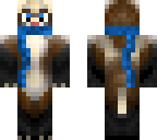 ferret with blue scarf edit