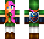 ginger and pink haired link girl