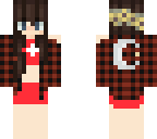 my flannel girl in life guard suit