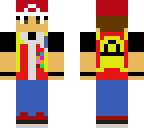 pokemon trainer red with badges
