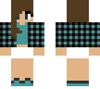 pretty girl in plaid