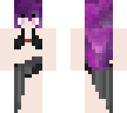 purple girl in swimsuit