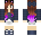 purple haired cat
