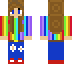 rainbow shirt girl