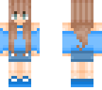 blue anime girl