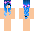 blue braided hair