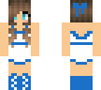 blue cheerleader