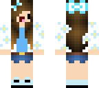 blue cute girl