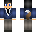 blue suit