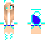 cute blue panda girl