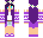 cute purple girl