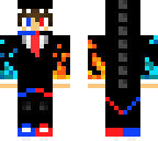 fire and ice dino in tux