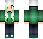 green dyed hair