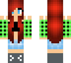 green flannel girl