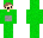 green teletubbi boy